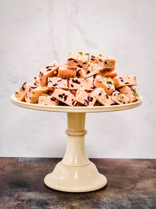 Cranberry Pistache Fudge