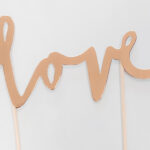 Love gold caketopper +€7,50