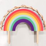 Caketopper Rainbow met lampjes +€12,50