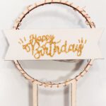 Caketopper Happy Birthday met lampjes +€12,50